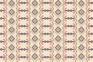 seam pattern with a geometric design red yellow white design for print textile carpet vector