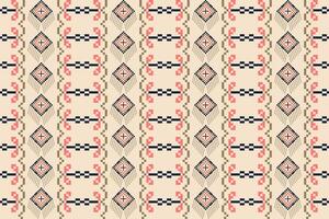 seam pattern with a geometric design red yellow white design for print textile carpet vector