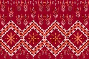 a red and white pattern with a pattern of diamonds design for print carpet fabric vector