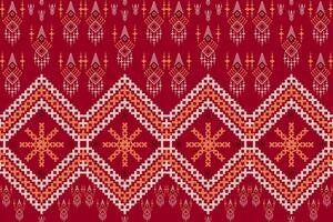 a red and white pattern with a pattern of diamonds design for print carpet fabric vector