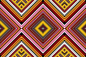 seam pattern with a geometric design red yellow white black design for print textile carpet vector