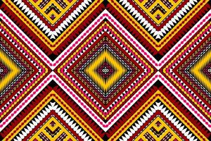 seam pattern with a geometric design red yellow white black design for print textile carpet vector