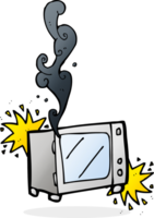 cartoon exploding microwave png