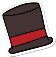 sticker of a cartoon hat png