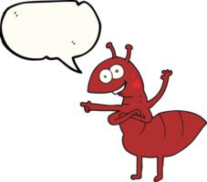 speech bubble cartoon ant png
