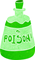 cartone animato bottiglia di veleno png