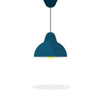 luminous lamp isolated on background vector