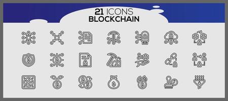 Cryptocurrency isometric icons set. Cryptocurrency icon elements set. Blockchain icons set. vector