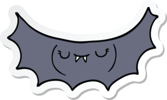 Aufkleber einer Zeichentrick-Vampirfledermaus png