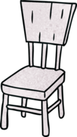 hand drawn textured cartoon doodle of a  wooden chair png