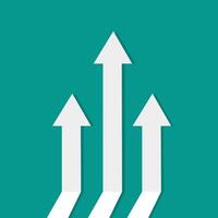 business arrow target direction concept to success vector