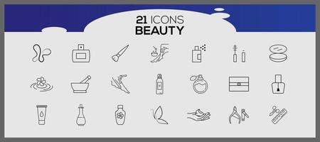 Beauty and cosmetics hand drawn icons set. Makeup and beauty icon set. Beauty and cosmetic hand drawn items for care. vector