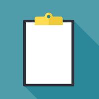 paper clipboard isolated on the background vector