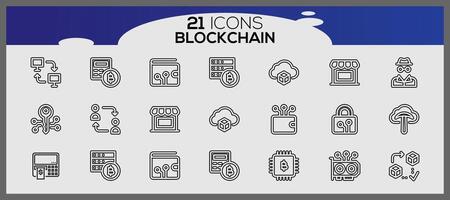 criptomoneda isométrica íconos colocar. criptomoneda icono elementos colocar. blockchain íconos colocar. vector