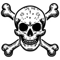 skull and crossbone vector