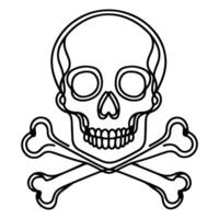 skull and crossbone vector