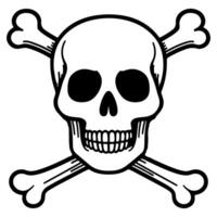 skull and crossbone vector