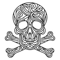 skull and crossbone vector