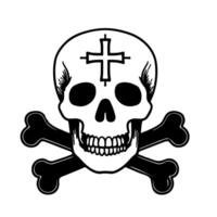 skull and crossbone vector