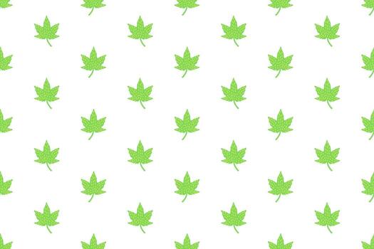 Pattern design with leaf motif vector