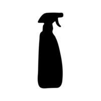 Silhouette of hygiene spray bottle vector