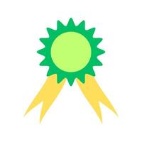 Simple award ribbon icon design vector