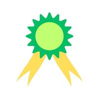 Simple award ribbon icon design vector