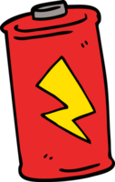 Cartoon-Doodle-Batterie png