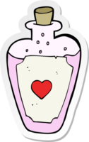 sticker of a cartoon love potion png