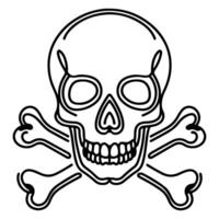 skull and crossbone vector