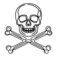 skull and crossbone vector