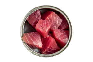 AI generated Canned Tuna Chunks in Oil png