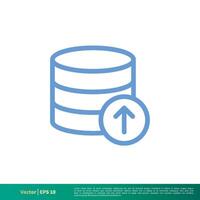 Data Storage Essential Icon Vector Logo Template Illustration Design. Vector EPS 10.