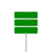 road sign isolated on a background. green traffic vector