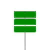 road sign isolated on a background. green traffic vector