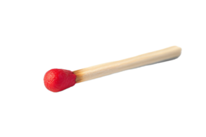 AI generated Close-Up of a Red Safety Match png