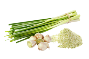 AI generated Fresh Lemongrass and Ground Powder png