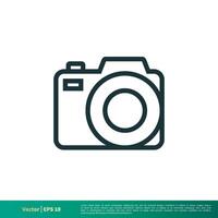 Camera Icon Vector Logo Template Illustration Design. Vector EPS 10.