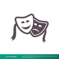 Theater Icon Vector Logo Template Illustration Design. Vector EPS 10.