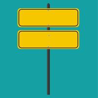 Road signs isolated on the background vector