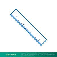 Accurate Tool Ruler Icon Vector Logo Template Illustration Design. Vector EPS 10.