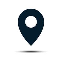 Pin Location Map Icon Vector. Pin Locator Illustration Design. vector