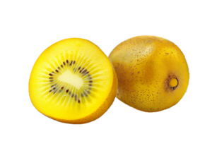 AI generated Sliced Golden Kiwifruit png