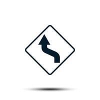 Road Sign Vector Logo Template Illustration EPS 10