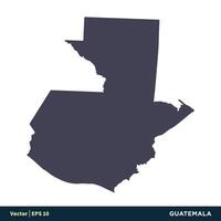 Guatemala - North America Countries Map Icon Vector Logo Template Illustration Design. Vector EPS 10.