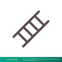 Ladder Icon Vector Logo Template Illustration Design. Vector EPS 10.