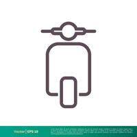 Scooter Icon Vector Logo Template Illustration Design. Vector EPS 10.