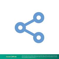 Share Data Icon Vector Logo Template Illustration Design. Vector EPS 10.