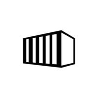 Container Cargo Shipping Icon Vector Logo Template