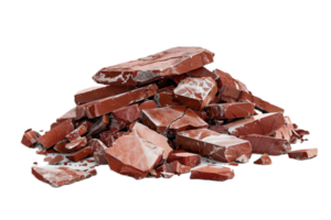 AI generated Pile of Broken Red Bricks png